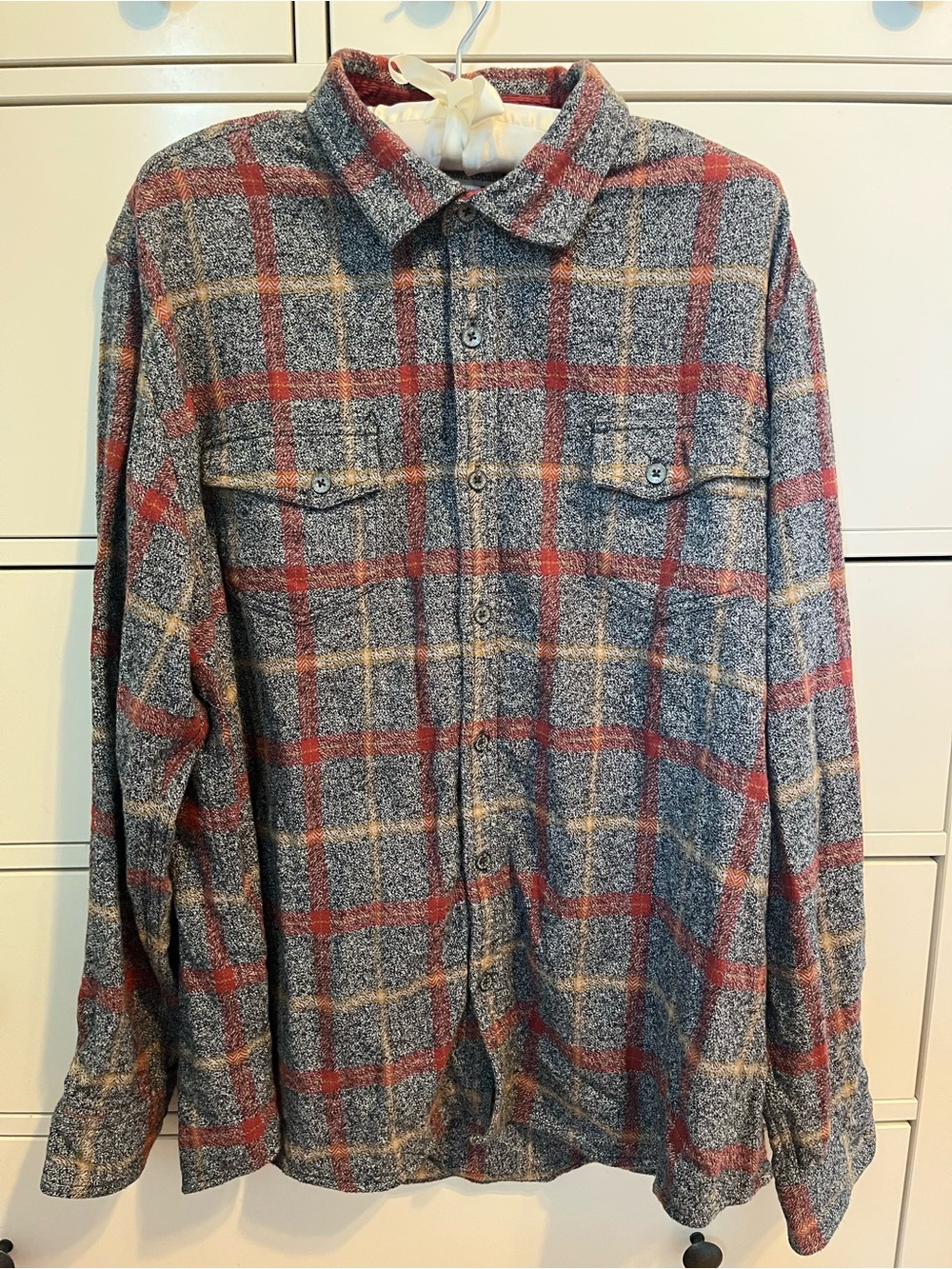 Carbon2Cobalt plaid flannel shirt